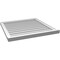 Ekena Millwork Vertical Surface Mount PVC Gable Vent w/ 2"W x 2"H , Brickmould Sill Frame, 30"W x 30"H GVPVE30X3003SN - alternate 3